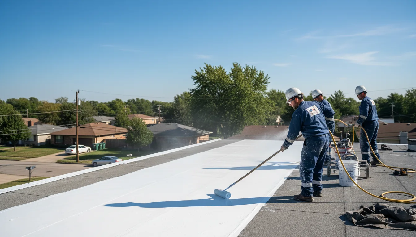 Commercial roof coating in Bristow, IN near me